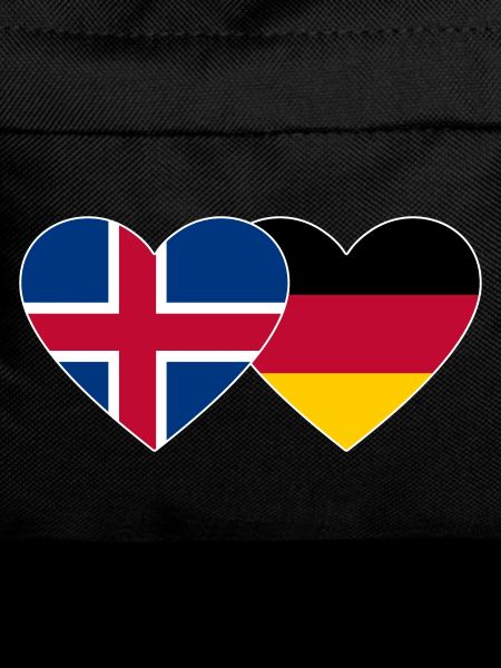 Iceland Germany Flag Heart