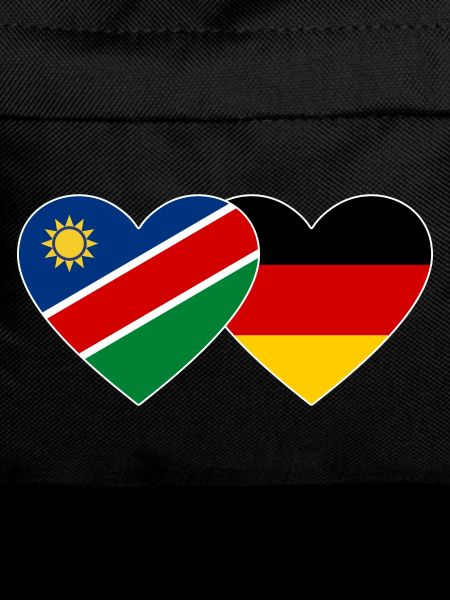 Namibia Germany Flag Heart