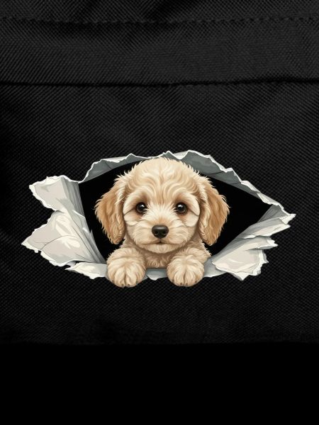 Niedlicher Cockapoo Goldendoodle Zerrissenes Papier
