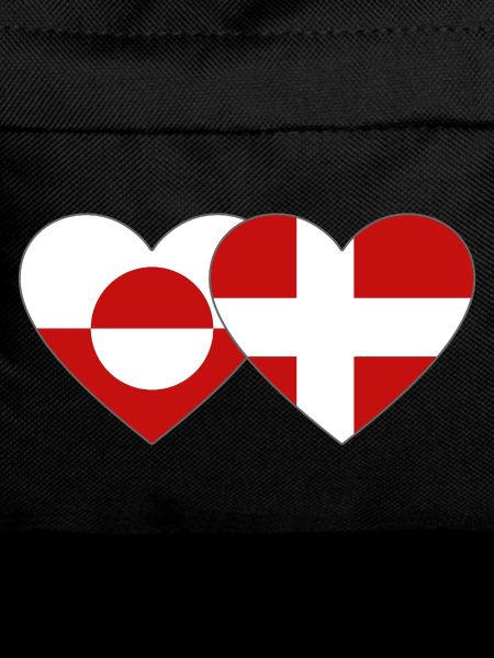 Greenland Denmark Flag Heart