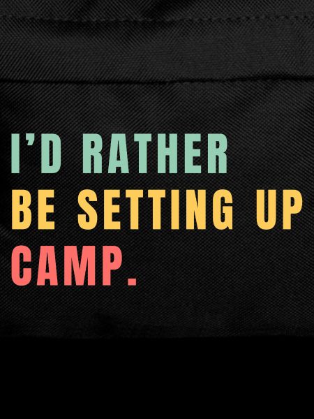 Better tent construction than everyday life