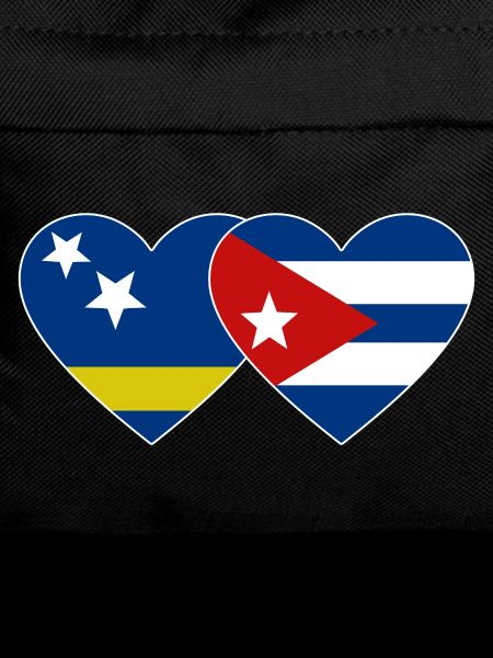 Curacao Cuba Flag Heart