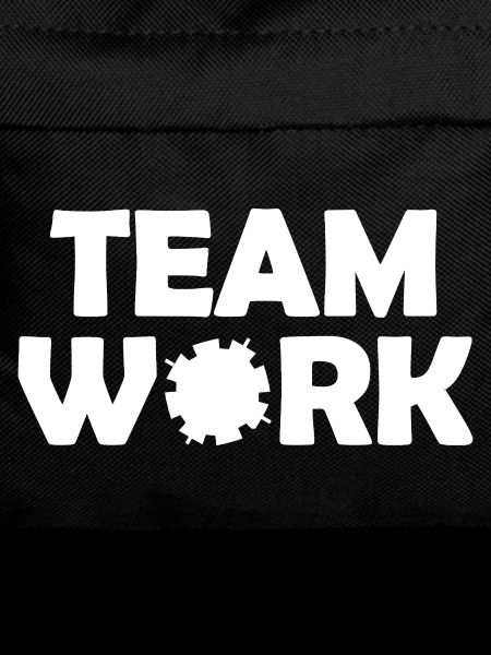 Teamwork Zahnräder Motiv