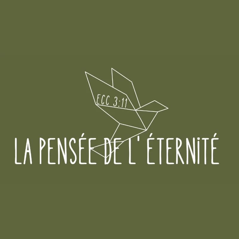 La pensée de l'éternité (blanc) - Ecc/3:11