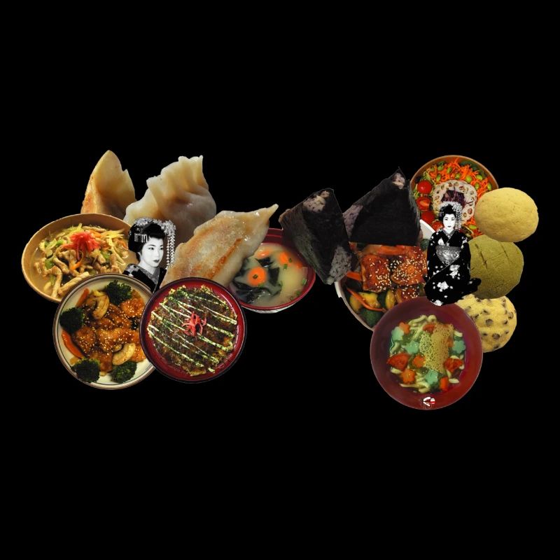 Japanese dishes in small