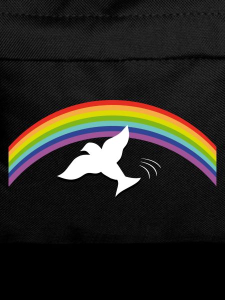 RAINBOW Regenbogen with peace dove