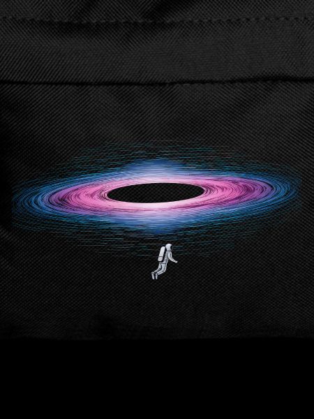 Astronaut with energetic black hole