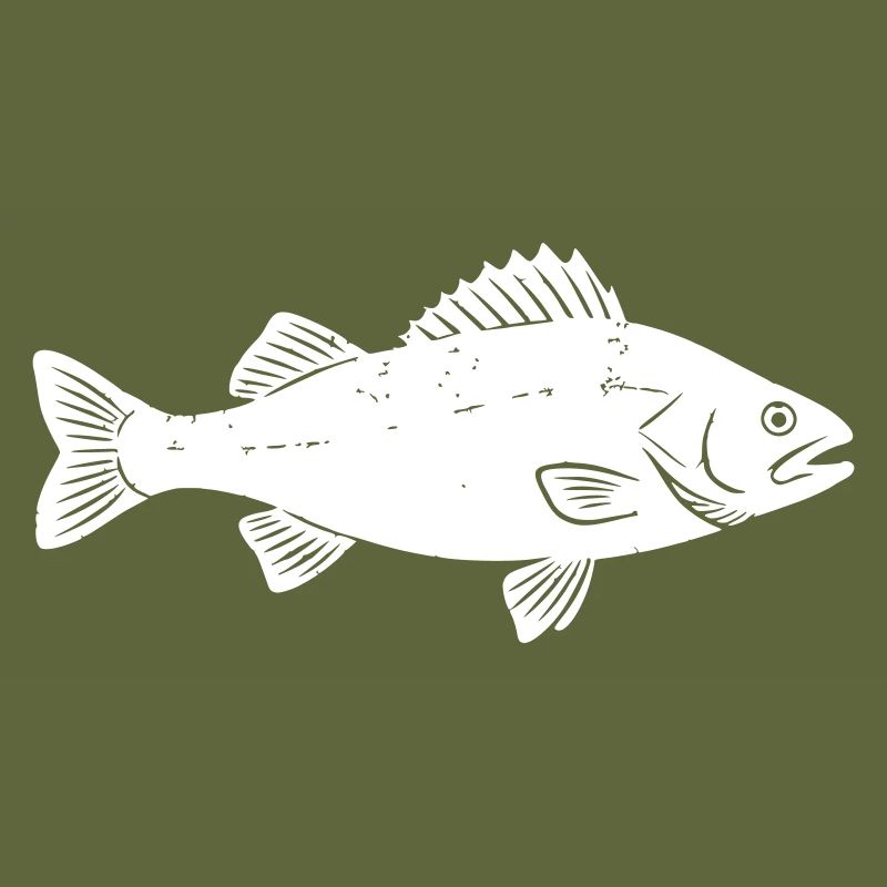 Barsch Flussbarsch Perch Angler Vektor