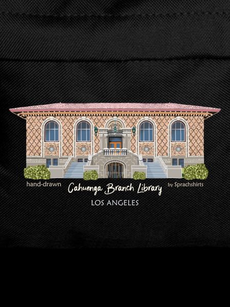 Los Angeles, Hand Drawing Cahuenga Library,