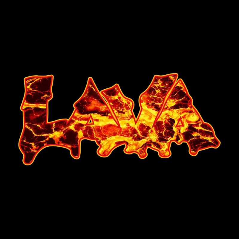 Lava graffiti lettering