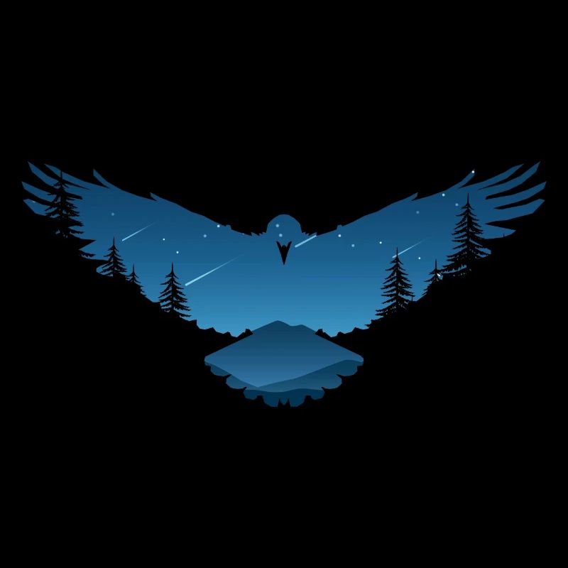 Conception d'oiseau corbeaux corbeaux