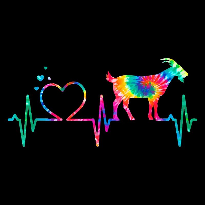 Rainbow Heart Goat 
