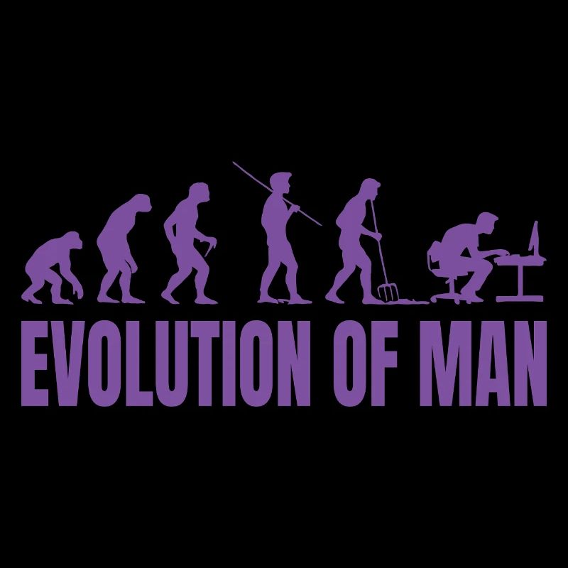 Programmer Computer Freak Evolution Retro