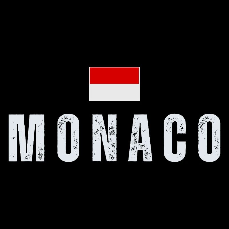 Monaco-Flagge, monegassischer Stolz