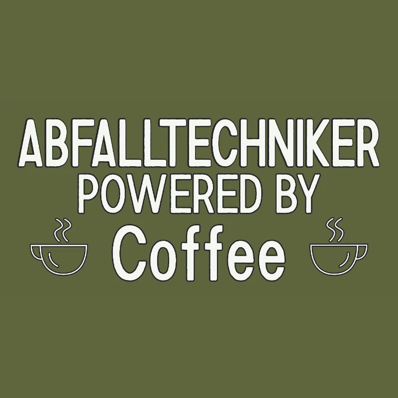 Waste Technician Powered By Coffee
