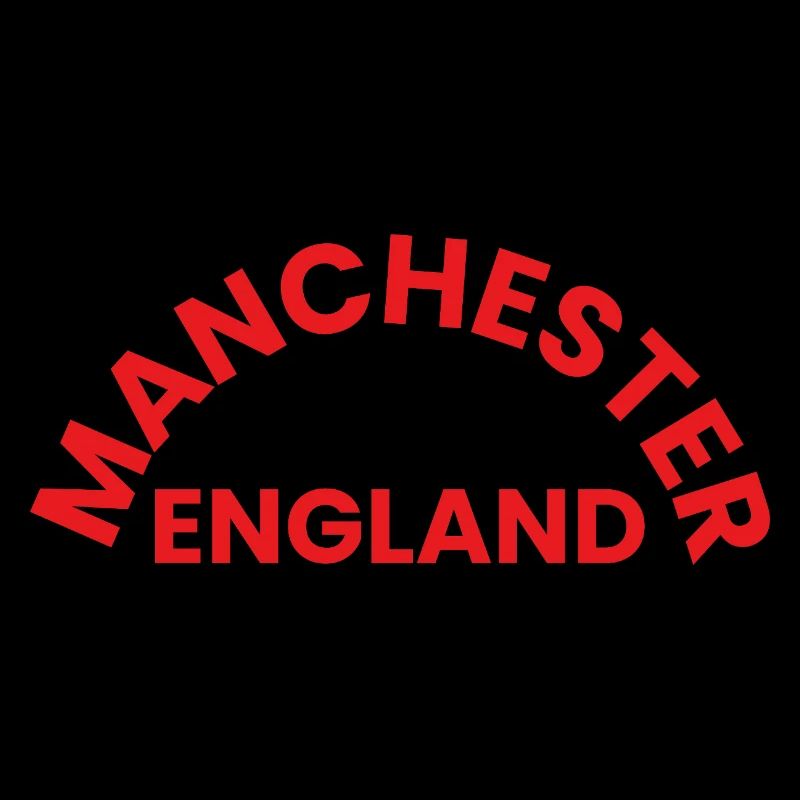 Logo circulaire de Manchester, Angleterre,