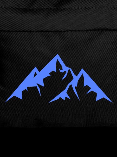 Blaue Bergsilhouette