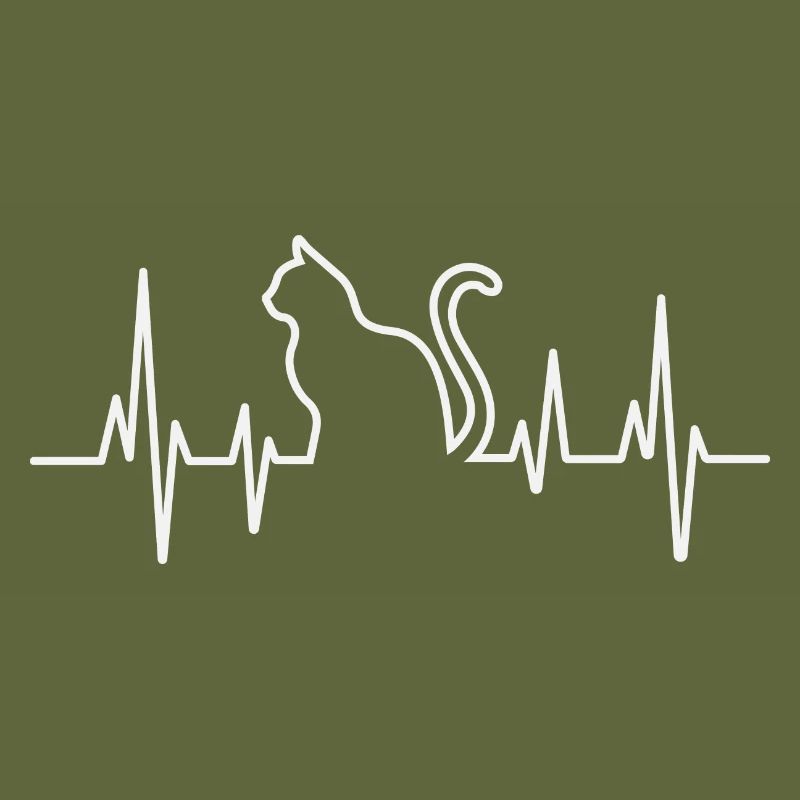 Katzenherz Pullover Design