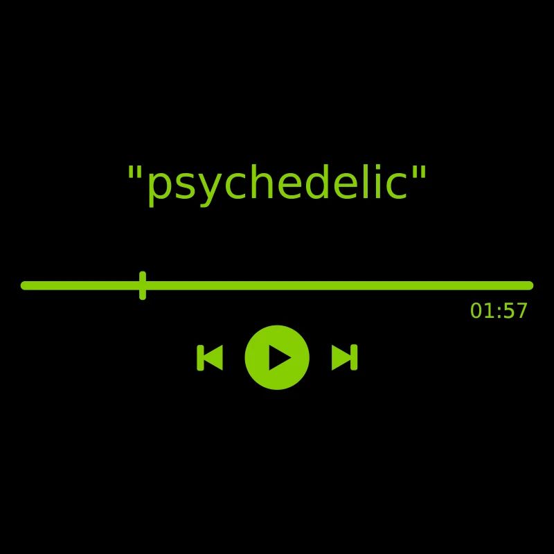 Music Player PSYCHEDELIC Play MP3 Streaming Theme