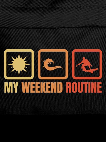 Surfer Wochenendroutine