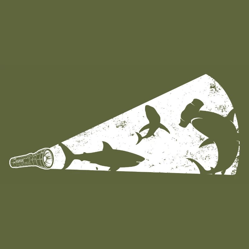 Mégaphone silhouette de requin