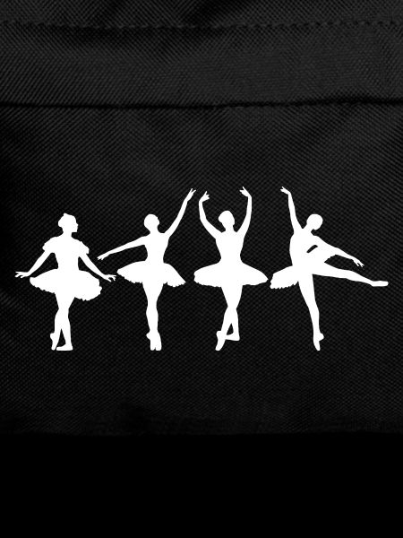 Funny ballet girl dancing