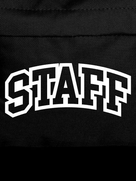 Staff Schriftzug