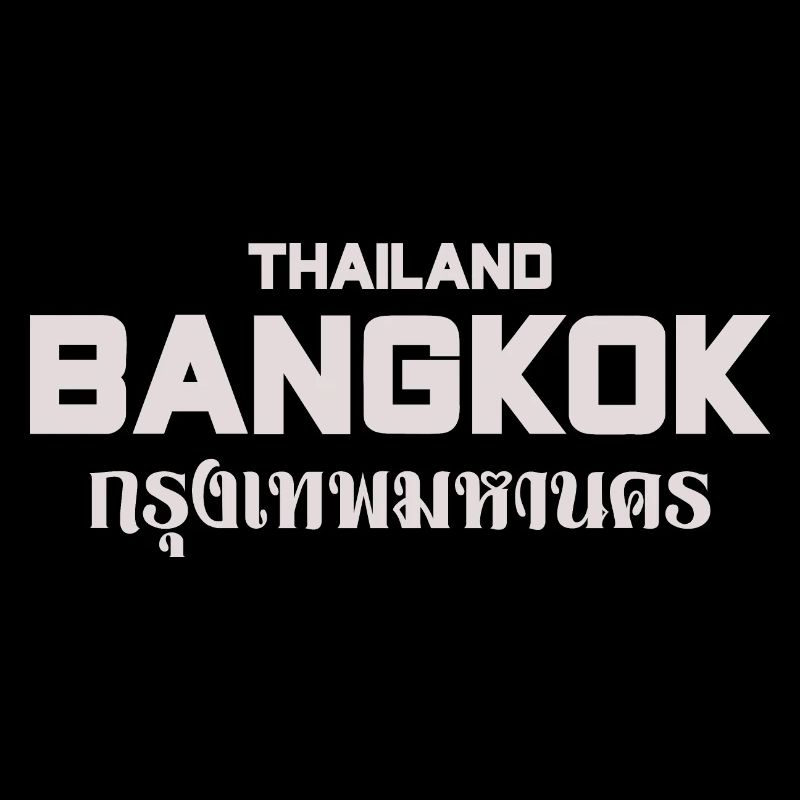 Bangkok Großbuchstaben Stadtbild