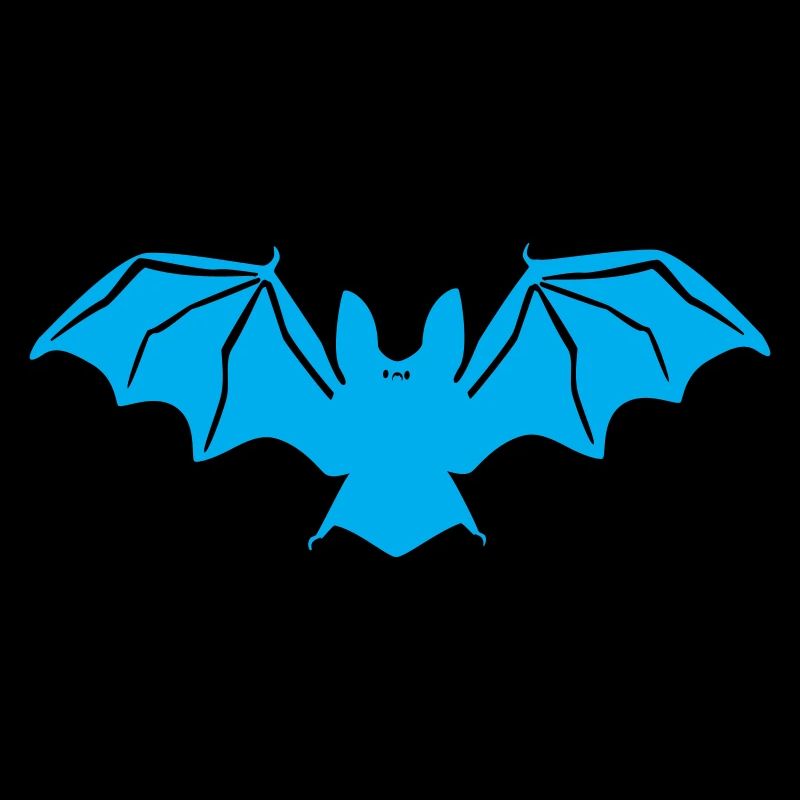 Blau Fledermaus Silhouette