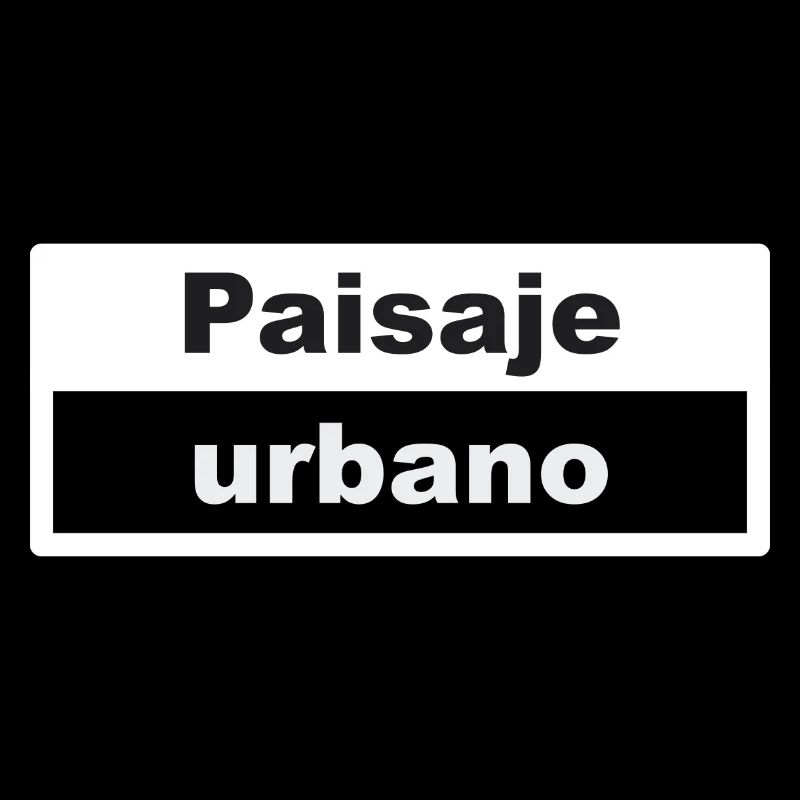 Cityscape Typography Spanish