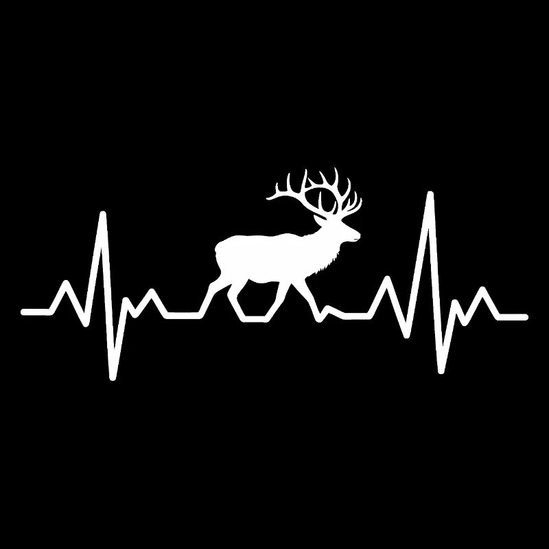 Heartbeat Deer Silhouette