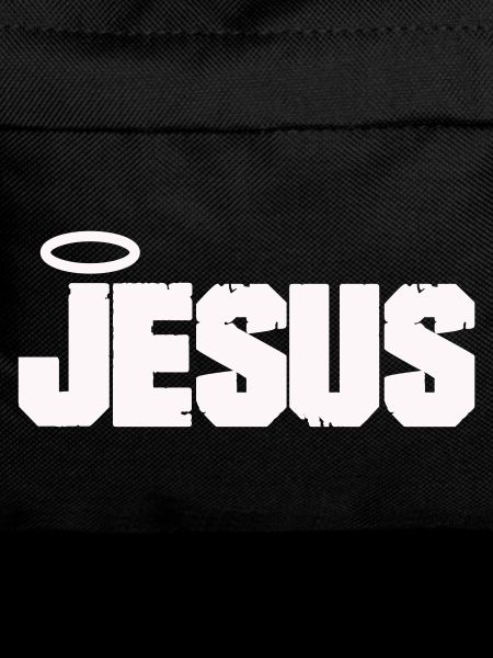 Jesus lettering with halo