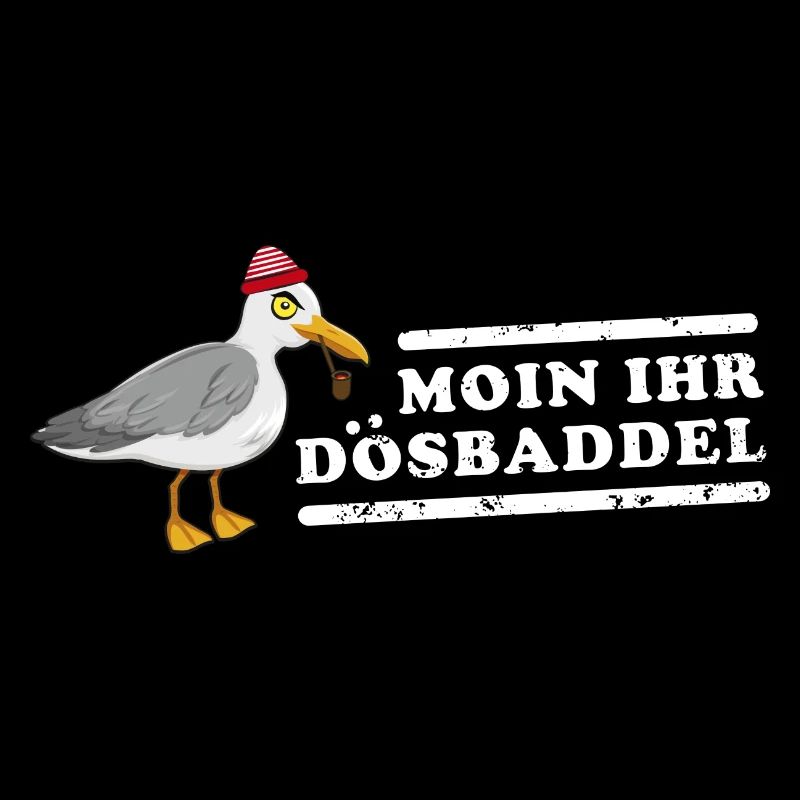 Coole Nordeutsche Möwe Moin ihr Dösbaddel