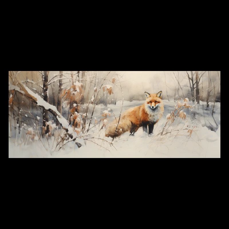 Fuchs Landschaft Schnee
