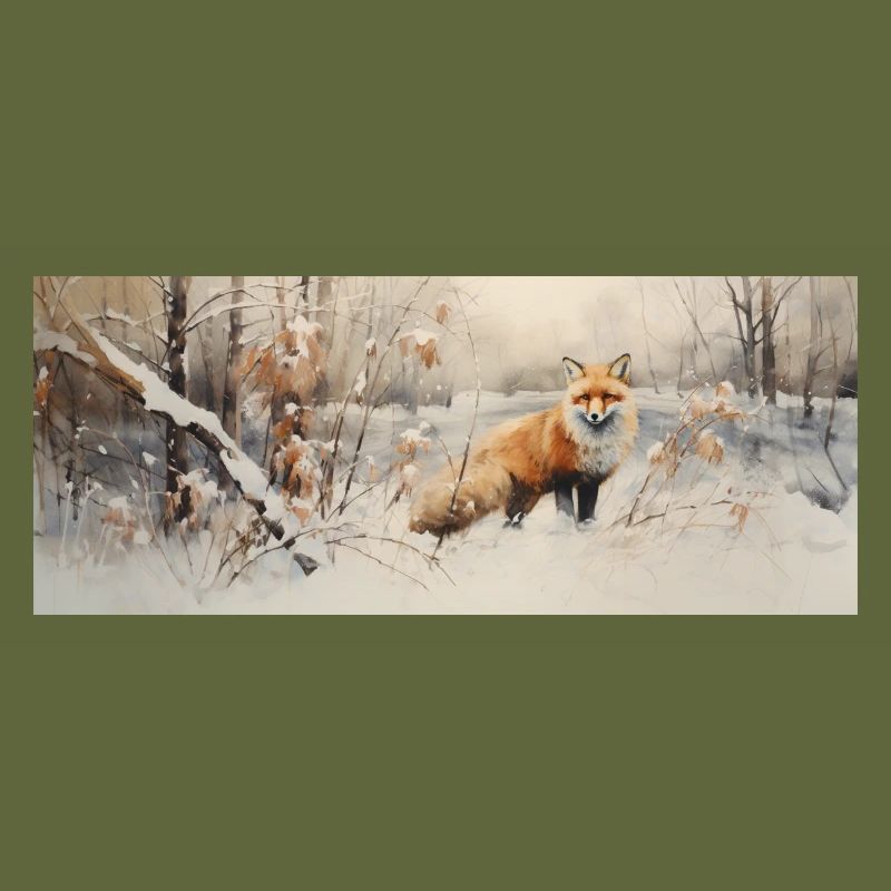 Fuchs Landschaft Schnee
