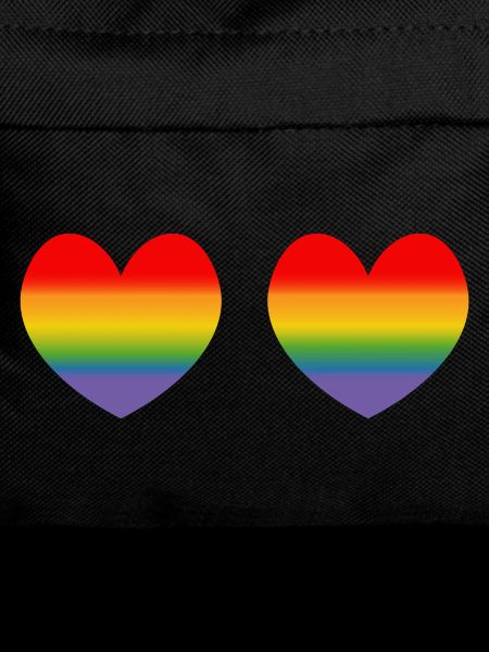 Zwei Regenbogenherzchen Verlauf