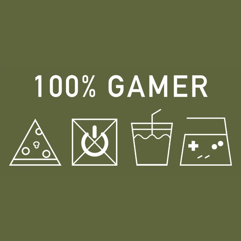 100% Gamer (Version Blanche)