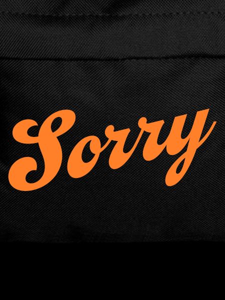 Sorry – Minimalistisches Statement
