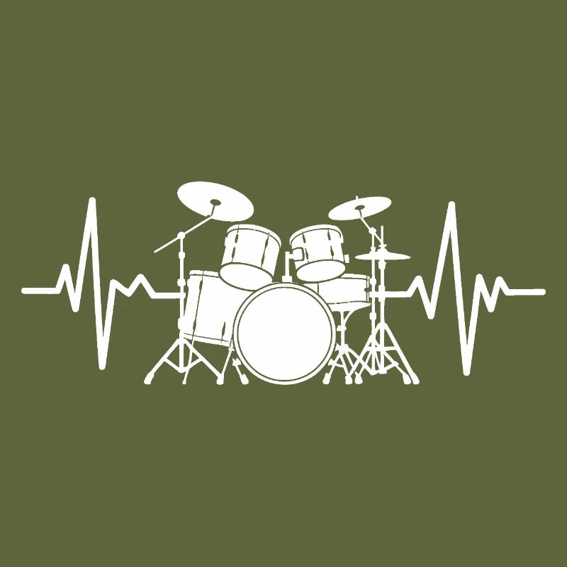 Herzschlag Drumset Muster