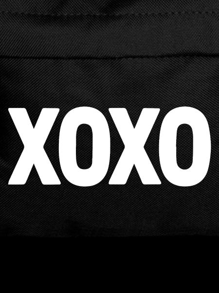 XOXO White Love Text Valentine Design