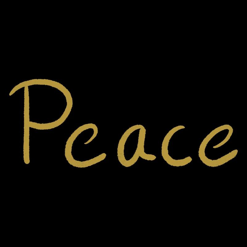 Frieden Goldschrift Pinsel