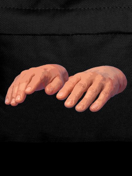 Hands in soft earth tones
