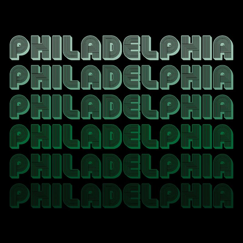 Philadelphia Typografie Gradient