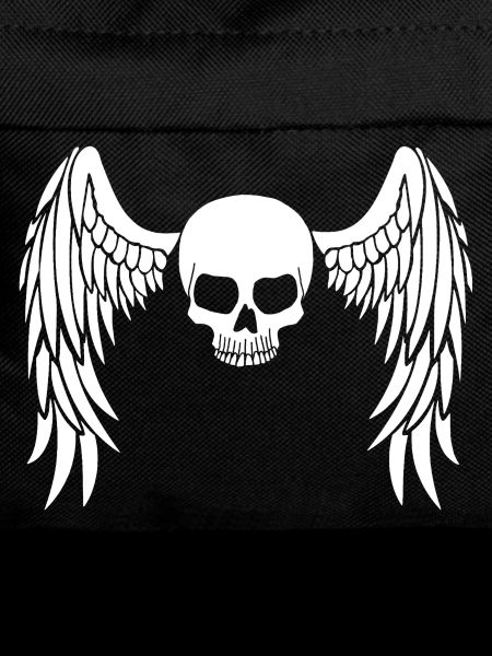 White winged skull