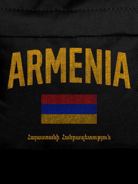 Armenia Flag Curve Font