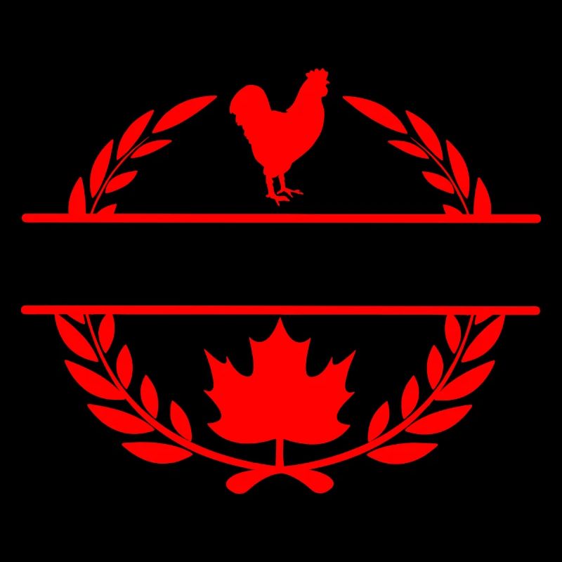 Couronne de laurier de poulet feuille d’érable du Canada