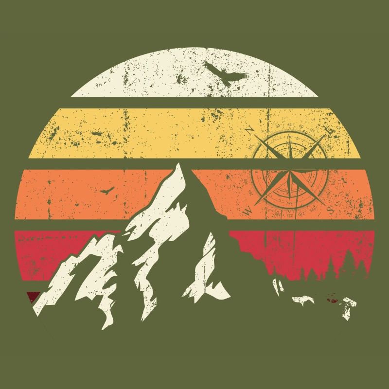 Alpine Sunset Compass