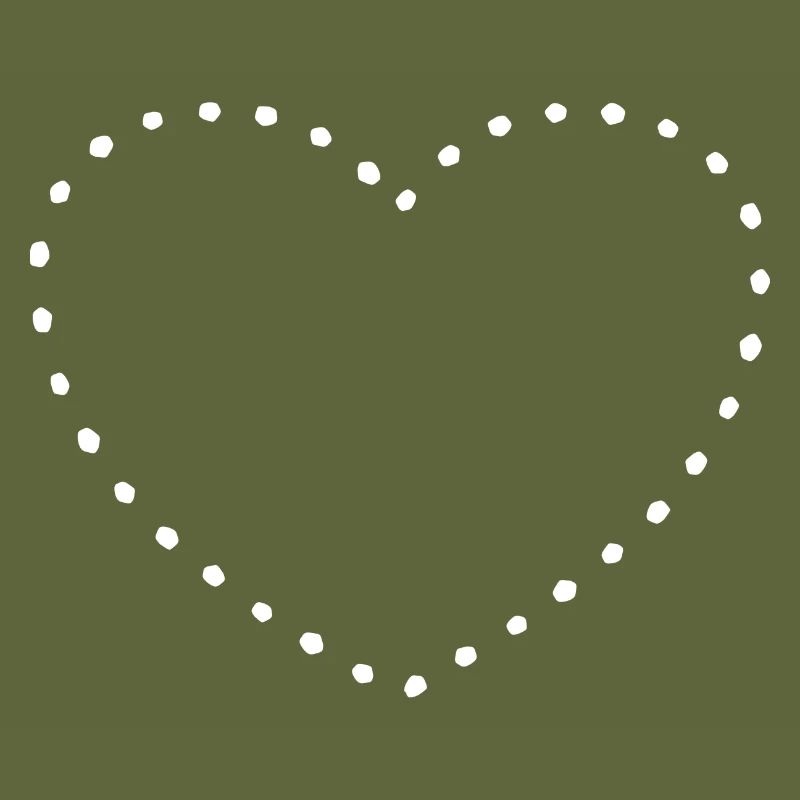 Heart white dots