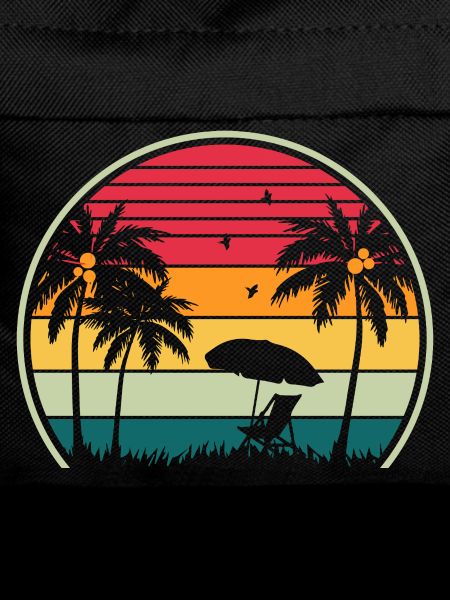 Retro Beach Sunset