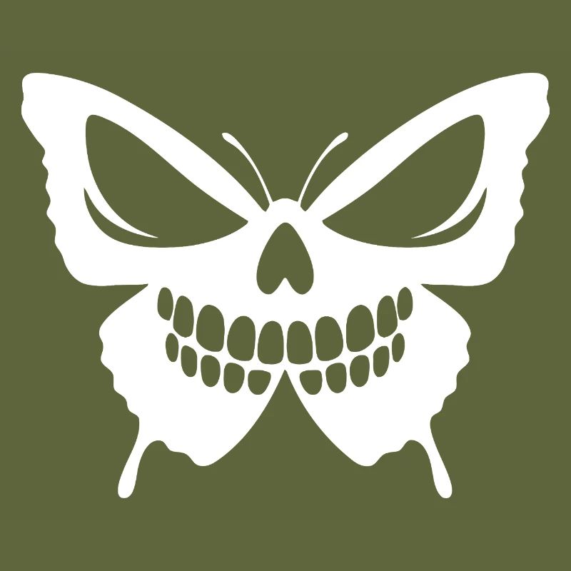 Conception complexe de crâne de papillon